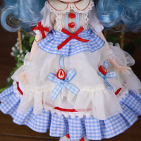 Ensemble robe et chapeau de style pastoral ICY DBS pour poupée Blyth de 1,6 cm, vêtements floraux vintage faits à la main pour poupées personnalisées