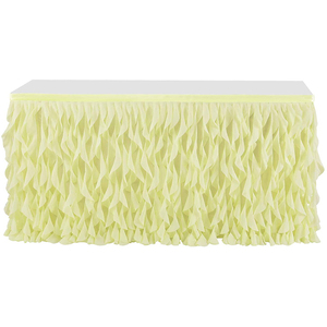 Falda de <span class=keywords><strong>mesa</strong></span> de sauce rizado de <span class=keywords><strong>tul</strong></span> para <span class=keywords><strong>mesa</strong></span> rectangular, falda de Frozen con volantes para boda, Baby Shower, fiesta de cumpleaños - Product Image 6