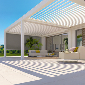 Parasole impermeabile motorizzato avvolgibili in alluminio antivento per Patio esterno Gazebo e balcone - Product Image 2