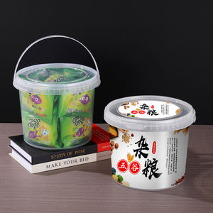 फूड ग्रेड टैम्पर स्पष्ट बॉक्स राउंड पीपी प्लास्टिक के साथ प्लास्टिक के टब प्लास्टिक बैग प्लास्टिक की बाल्टी - Product Image 2