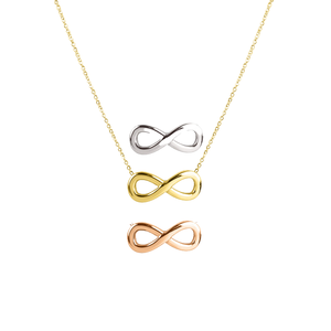 Collana alla Moda e di Alta Qualità in Acciaio Inossidabile Placcato Oro 18K, Gioiello Impermeabile a Forma di Simbolo <span class=keywords><strong>Infinito</strong></span> per Feste - Product Image 1