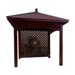 Customized Antique Garden Outdoor Metal Frame Top Decorative Gazebo Canopy Pergola