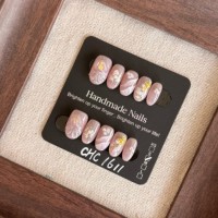 Vente en gros de faux ongles en acrylique de luxe de haute qualité, faux ongles personnalisés, étiquette privée, ongles pressés faits à la main