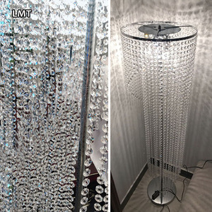 Bắc Âu góc thiết kế pha lê tầng thường vụ đèn hiện đại trang trí nội thất Rèm hình phòng khách sang trọng sàn đèn - Product Image 4