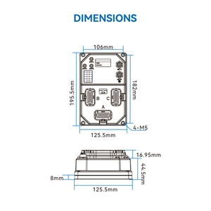 ชุดควบคุมหุ่นยนต์อัจฉริยะ Kconbot Mrc5000 Universal Laser Slam Navigation Ip65 พร้อมซอฟต์แวร์ Amr Kit รุ่น Mrc5000-u Ip65 - Product Image 3