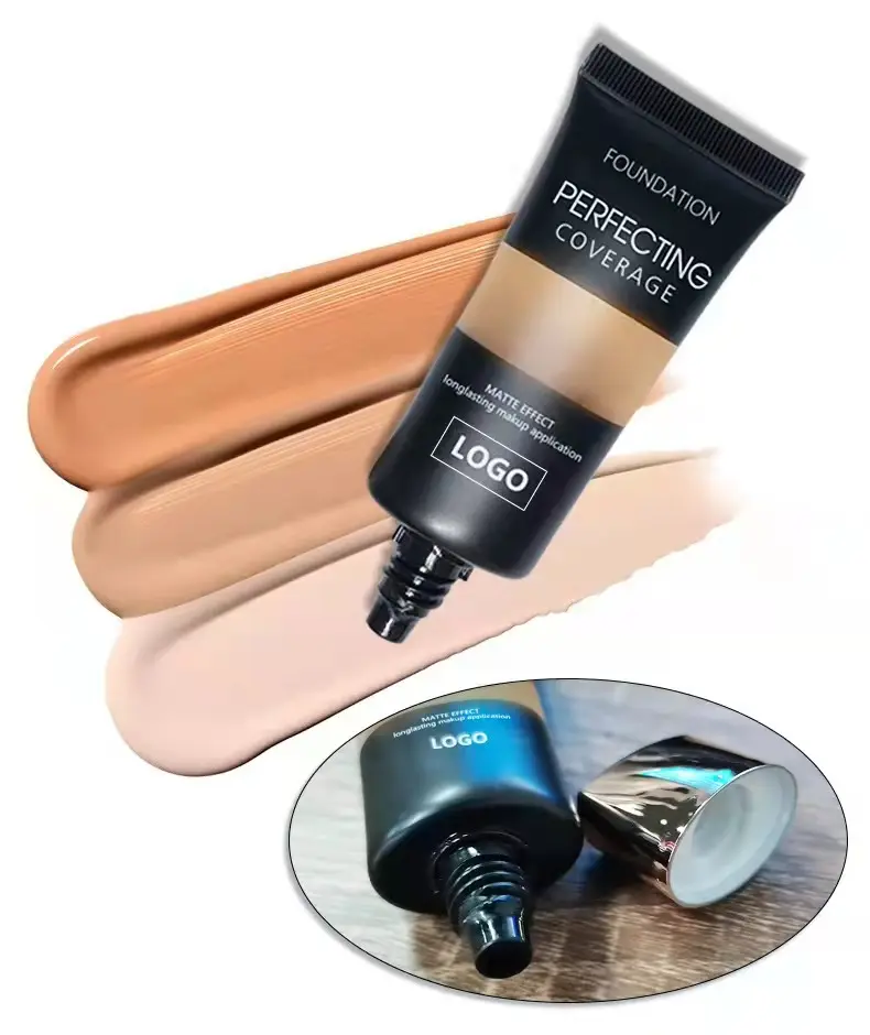 Hot sale high quality waterproof portable face matte full coverage liquid foundation