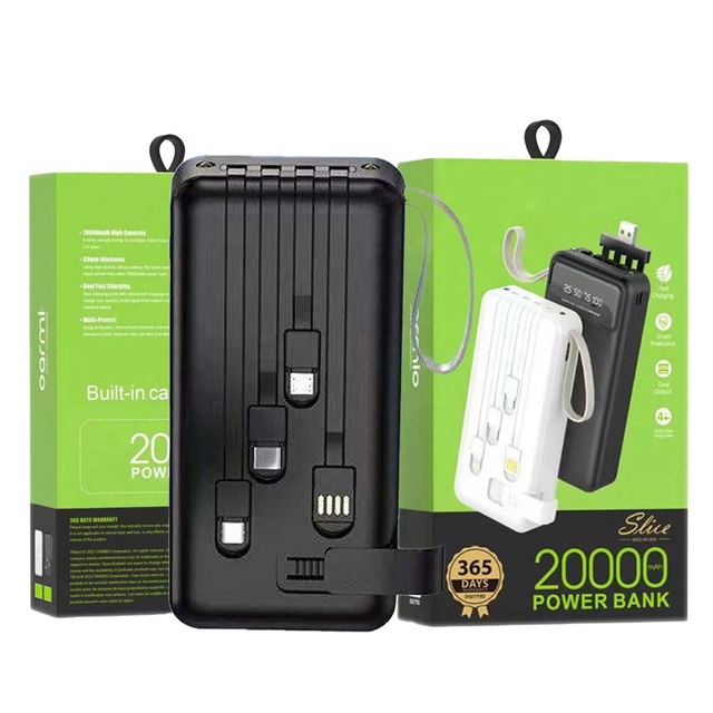 Best Seller in Africa 10000 Mah Portable Digital Display PD 22.5 W Mobile Charging Smart Power Bank for Oraimo