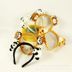 Diadema de Animal de Dibujos Animados Hecha a Mano para <span class=keywords><strong>Mujer</strong></span>, Suave y Súper Afelpada con Relleno de Algodón PP, Personalizable de Fábrica, Juguete de Peluche - Product Image 3