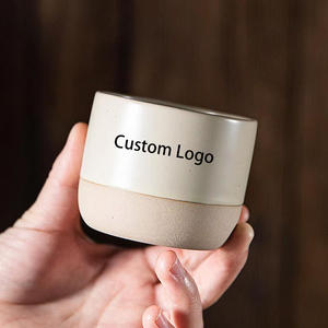 Керамическая кофейная чашка с логотипом под заказ, керамическая чашка в японском стиле, кунг-фу, без ручки, винтажная кружка для питья, керамическая чашка - Product Image 2