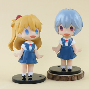 โมเดลตุ๊กตาการ์ตูนเวอร์ชั่น Q อุปกรณ์ตกแต่ง อาสึกะ แลงลีย์ โซริว ฟิกเกอร์อนิเมะ EVA - Product Image 5
