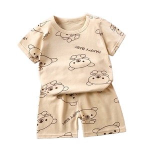 Completo Estivo Casual per <span class=keywords><strong>Bambini</strong></span> con Stampe Cartoon, Abbigliamento da Casa per Ragazzi e Ragazze - Product Image 6