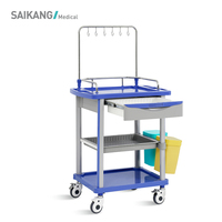 SAIKANG – chariot de Service médical d'hôpital en plastique ABS avec Infusion, vente en gros, SKR-IT750-1