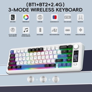 Nuevo Teclado Inalámbrico Duradero de 68 Teclas y 3 Modos, Dual 5.1 + 2.4G, Retroiluminación RGB, Batería de 2000 mAh, Teclado para Juegos PC/Mac - Product Image 3