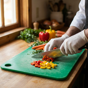 Planche à découper en plastique recyclé HDPE durable - Taille, couleur et motif personnalisés, planche à découper de qualité alimentaire non toxique pour la <span class=keywords><strong>cuisine</strong></span> - Product Image 1