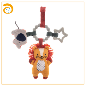 Set di Sonaglietti per Neonati Personalizzati all'Ingrosso, Campanello Sonoro in Plastica Morbida, Giocattolo per Passeggino con Animali della Giungla, OEM - Product Image 1