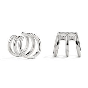 RAKOL EP2745 Round Cutout Design Earrings Model Photo Party Earrings - Product Image 5