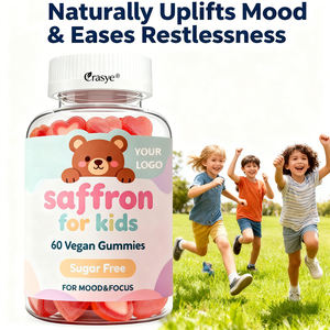 Oem/Odm Saffraan Gummies Voor Kinderen Ondersteunt Vrolijke Stemming En Temperament Controle Suikervrije Saffraansupplementen Kalm Gummies - Product Image 2