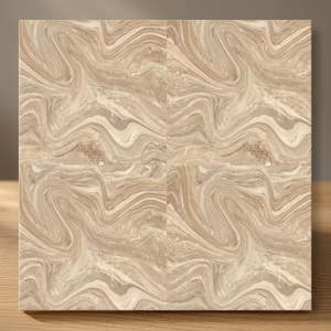 Carreaux de sol en porcelaine polie numérique bleu luxueux 40x40cm, finition brillante, design d'intérieur - Product Image 3