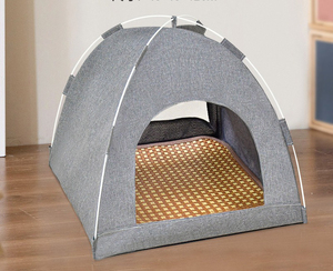 耐久性のあるポータブルペットテント通気性メッシュ猫の巣折りたたみペット犬小屋 - Product Image 5