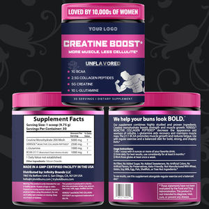 Créatine Sport BOOST MUSCLE SUPPORT pour FEMMES Poudre Croissance Musculaire Créatine Monohydrate Énergie Boostante - Product Image 5