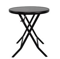 Ensemble de table et de chaises de patio extensible convertible en 3 pièces en fer moderne, meubles de jardin en métal pour hôtel, parc