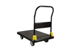 Chariots à main pliants 60*90cm, capacité de <span class=keywords><strong>charge</strong></span> 400kg, en plastique PP noir, chariot industriel pour entrepôt - Product Image 2