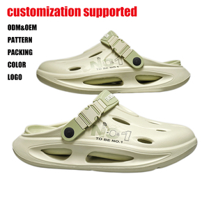 Sandales fermées <span class=keywords><strong>pour</strong></span> hommes, style crocs, OEM usine, nouvelle collection été 2025, imperméables, antidérapantes, <span class=keywords><strong>pour</strong></span> intérieur, maison, extérieur et plage, vente en gros - Product Image 1