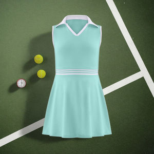 Disesuaikan Logo Polo V-Neck rok olahraga gaun tenis tanpa lengan dan pakaian Golf dengan desain pinggang yang nyaman - Product Image 1