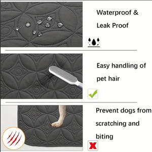 वाटरप्रूफ बिल्ली और कुत्ते सोफे कवर मुद्रित पैटर्न कपड़े पालतू जानवरों के लिए बिस्तर कंबल - Product Image 5