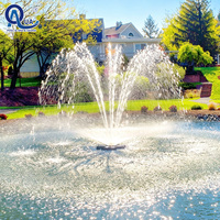 Fontaine d'extérieur personnalisée, résistante aux intempéries, durable, décorative, avec éclairage LED musical et dansant de haute qualité Water Crown