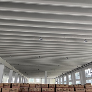 <span class=keywords><strong>Plafond</strong></span> <span class=keywords><strong>acoustique</strong></span> en fibre de verre sur mesure, suspension verticale, NRC0.9, classe de résistance au feu A, dimensions personnalisables - Product Image 1
