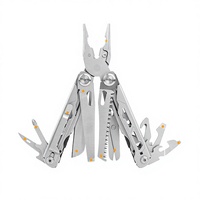 Pince multifonction 17 en 1 en acier inoxydable, pliable, outil de poche, équipement de camping, outil de survie en plein air, kit de pinces
