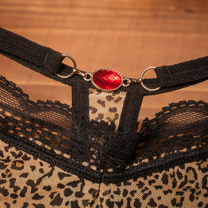Delle donne A Vita Bassa Una Stringa Vita Molto Caldo Sexy <span class=keywords><strong>Della</strong></span> Stampa Del Leopardo Perizoma per le Ragazze - Product Image 4