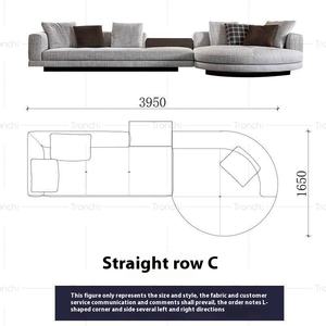 समकालीन आधुनिक लक्जरी लिविंग रूम मखमली सेशनल रिक्लियर सोफे वर्ग डिजाइन कपड़े सोफे आरामदायक - Product Image 4