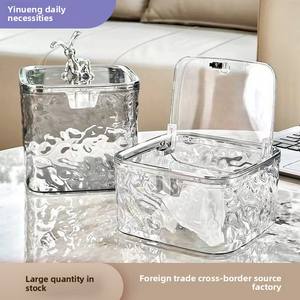 Poubelle de bureau à ouverture par pression, petite poubelle de rangement pour bureau - Product Image 3