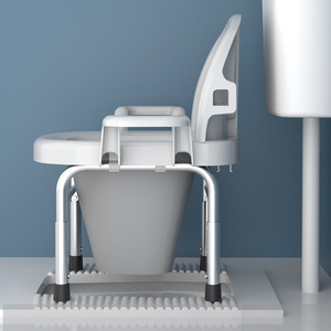 Folding Toilet <b>Chair</b> For <b>Elderly</b> And Pregnant Women Portable Plastic With Steel Frame Household Use - Product Image 2