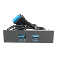 Panel Frontal flexible con 2 puertos USB 3,0, soporte Hub de 19 pines