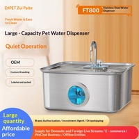 Distributeur d'eau automatique intelligent en acier inoxydable ultra-résistant et écoénergétique pour animaux de compagnie avec fontaine amovible pour chats et chiens