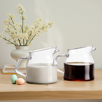 Tasse à café moderne en verre borosilicate, mini-gobelet à lait, pot à jus pour steak, pot à sauce, pot à miel