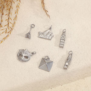 ทันสมัยมีสไตล์สร้างการเดินทางของคุณเองทั่วทุกมุมโลกอียิปต์ปารีสลอนดอนซิดนี่ย์นิวยอร์กเวนิสเสน่ห์ DIY ทอง - Product Image 5