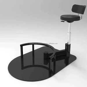 Taburete de trabajo grande giratorio 360, silla de peluquero cómoda de alta comodidad, equipo de belleza de cuero sintético, estilismo escolar - Product Image 5