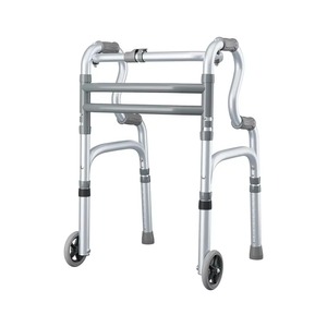 2025 Hot Sale Elderly Medical Rehabilitation Equipment Walker with Wheels Aluminum Alloy Walker with Arm Support - Product Image 1