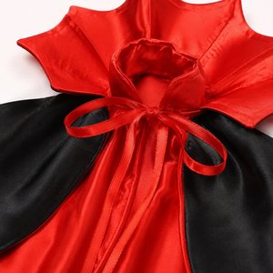 Halloween Haustier-Vampir-Umhang mit Stehkragen Katzen- und Hundenumhang Magisches Hexenkostüm Partykleid aus Twill - Product Image 5