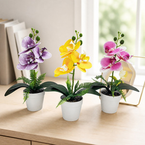 Orquídeas Phalaenopsis Artificiales con Maceta de 34 cm de Alto, Decoración para el Hogar y la Oficina, Plantas en Maceta - Product Image 3