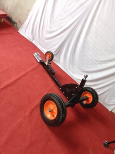 Precio de fábrica 600lbs Trailer <span class=keywords><strong>Dolly</strong></span> 16,5 y 22 en altura ajustable 1-7/8 en neumáticos sólidos de bola - Product Image 3