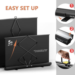 RAUBAY 78.7 x 82.7in Large Collapsible Black <b>Backdrop</b> Screen Portable Retractable Panel Photo Nude Background with <b>Stand</b> - Product Image 4