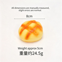 Jouet de décompression en PU souple à rebond lent, simulation de pain, baguette française, pain en forme de conque, jouet Squishy Squizze