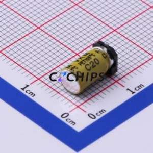 Condensador Electrolítico de Aluminio SMD VKMB1001H1ROMV, D5xL10mm 1uF 20% 50V 31mA-100kHz - Product Image 2