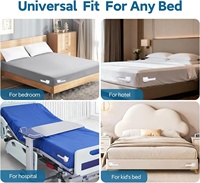 4 pièces de maintien de draps de lit robustes pour les coins avec bandes de verrouillage, adhérence forte, pinces durables, ajustement universel pour le lit, facile à installer