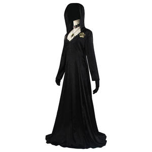 Costume de cosplay fantaisie de la Dame Maléfique Vampire Dimitrescu pour femme, robe noire pour Halloween et fête de carnaval - Product Image 6